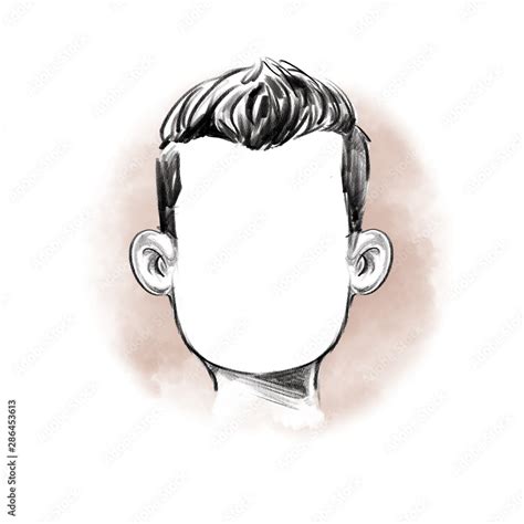Drawing faces without eyes .